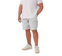 BadRhino Big & Tall Marl Essential Cargo Jogger Shorts - Men's - Plus Size Curve Grey