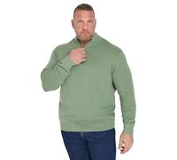 BadRhino Big & Tall Milano Quarter Zip Jumper - Men's - Plus Size Curve Green