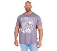 BadRhino Big & Tall 'Montana' T-Shirt - Men's - Plus Size Curve Purple