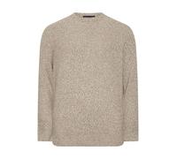 BadRhino Big & Tall Mustard Crew Neck Knitted Jumper - Men's - Plus Size Curve