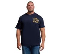 BadRhino Big & Tall Navy Blue 'Chasing Waves' Graphic T-Shirt - Men's - Plus Size Curve