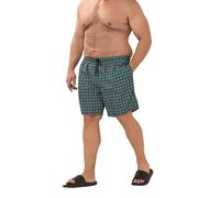 BadRhino Big & Tall & Navy Blue Tartan Swim Shorts - Men's - Plus Size Curve