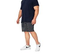 BadRhino Big & Tall Navy Diamond Print Stretch Chino Shorts - Men's - Plus Size Curve