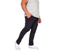 BadRhino Big & Tall Navy Stretch Combat Cargo Trousers - Men's - Plus Size Curve