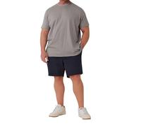 BadRhino Big & Tall Navy Stretch Elasticated Waist Chino Shorts - Men's - Plus Size Curve