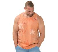 BadRhino Big & Tall Palm Tree Print Vest - Men's - Plus Size Curve Orange