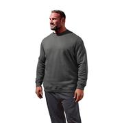 BadRhino Big & Tall Premium Crew Neck Sweatshirt - Men's - Plus Size Curve Grey