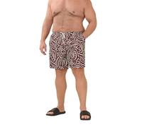 BadRhino Big & Tall Red Abstract Print Swim Shorts - Men's - Plus Size Curve