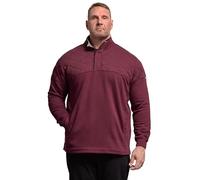 BadRhino Big & Tall Red Diamond Quilted Quarter Zip Sweatshirt - Men's - Plus Size Curve