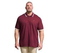 BadRhino Big & Tall Red Tipped Polo Shirt - Men's - Plus Size Curve