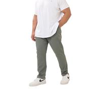 BadRhino Big & Tall Sage Elasticated Waist Chinos - Men's - Plus Size Curve Green