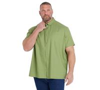 BadRhino Big & Tall Sage Green Short Sleeve Oxford Shirt - Men's - Plus Size Curve