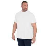 BadRhino Big & Tall Seersucker Textured T-Shirt - Men's - Plus Size Curve White