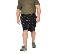 BadRhino Big & Tall Shark Embroidered Stretch Chino Shorts - Men's - Plus Size Curve Black