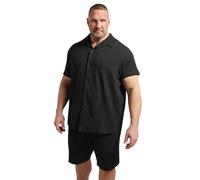 BadRhino Big & Tall Short Sleeve Textured Jersey Shirt - Men's - Plus Size Curve