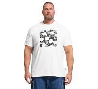 BadRhino Big & Tall Skull Graphic T-Shirt - Men's - Plus Size Curve White