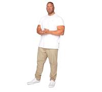 BadRhino Big & Tall Stone Elasticated Waist Chinos - Men's - Plus Size Curve