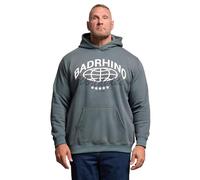 BadRhino Big & Tall Stormy Worldwide Hoodie - Men's - Plus Size Curve Blue