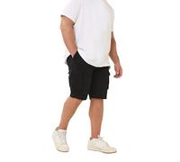 BadRhino Big & Tall Stretch Cargo Shorts - Men's - Plus Size Curve Black