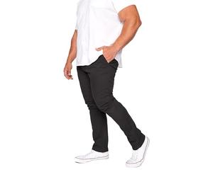 BadRhino Big & Tall Stretch Chinos - Men's - Plus Size Curve Black