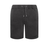 BadRhino Big & Tall Sun Bleached Jogger Shorts - Men's - Plus Size Curve Black