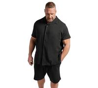 BadRhino Big & Tall Textured Jersey Shorts - Men's - Plus Size Curve Black