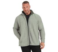 BadRhino Big & Tall Textured Zip Through Fleece - Men's - Plus Size Curve