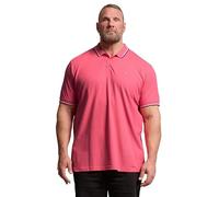 BadRhino Big & Tall Tipped Polo Shirt - Men's - Plus Size Curve Pink