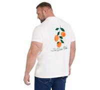 BadRhino Big & Tall White 'La Dolce Vita' Graphic T-Shirt - Men's - Plus Size Curve