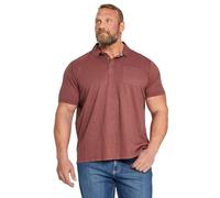 BadRhino Big & Tall Wine Slub Polo Shirt - Men's - Plus Size Curve