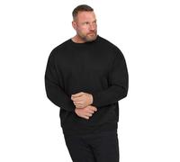 BadRhino Big & Tall Workwear Crew Neck Sweatshirt - Men's - Plus Size Curve Black