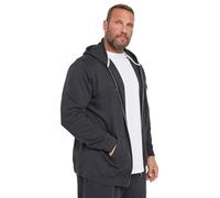 Zip Through Diamond Quilted Hoodie BadRhino Grey XL