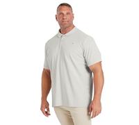 BadRhino Golf Big & Tall Pique Polo Shirt - Men's - Plus Size Curve Grey