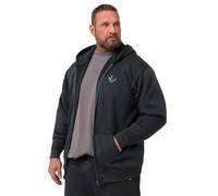 BadRhino Ironrhino Big & Tall Blue 'Rest Day' Zip Through Hoodie - Men's - Plus Size Curve