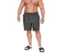 BadRhino Lobster Print Swim Shorts - Men's - Plus Size Curve Black