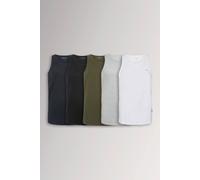 BadRhino Men's 5 Pack Extra Long Vest Tops | Size: 5-6XL BadRhino Multicolor 5-6XL