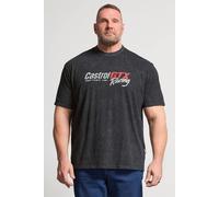 BadRhino Men's 'Castrol' Graphic T-Shirt in Black | Size: 5-6XL BadRhino Black 5-6XL