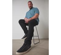 BadRhino Men's Elasticated Waist Rugby Trousers in Black | Size: 52S BadRhino Black 52S