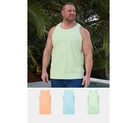 BadRhino Men's Mens 3 Pack Vests in Light Blue | Size: 2XL BadRhino Light Blue 2XL
