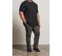 BadRhino Men's Slim Fit Chino Trousers in Grey | Size: 44L BadRhino Grey 44L