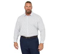 BadRhino Tailoring Big & Tall Premium & Blue Floral Print Long Sleeve Shirt - Men's - Plus Size Curve