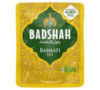 Badshah Basmati Rice Microwave, 220 g (Pack of 6) | Premium White Long Grain Aged for Flavour & Aroma | Fluffy, Convenient & Ready in 2 Minutes | Cupboard Food Essential Bulk Pouches | Vegan Friendly