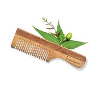 Baebyphant Neem Wood Hair Comb for infants, Babies & Kids | Baby Comb | Neem comb for healthy hair | Dandruff Remover, Hair Growth | Lice comb for Kids | Wooden Comb | Handmade Kids Comb - Brown (Pack