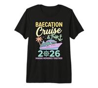 Baecation Cruise Trip 2026 Couples Matching Vacation Humor Premium T-Shirt