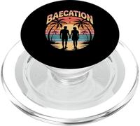 Baecation Tropical Couples Beach Sunset Escape PopSockets PopGrip for MagSafe