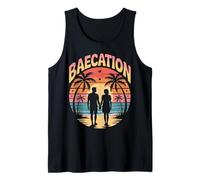 Baecation Tropical Couples Beach Sunset Escape Tank Top