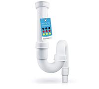 Bächlein Flexible Tubular Siphon for Kitchen Sink - Odour Trap Without Appliance Connection - Siphon for The Kitchen Sink