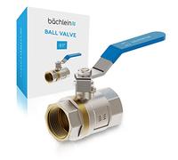 Bächlein Universal Ball Valve - Brass Ball Valve with Lever Handle and 1 Inch Female Thread on Both Sides - Full Bore Shut-Off Valve