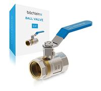 Bächlein Universal Ball Valve - Brass Ball Valve with Lever Handle and 3/4 Inch Female Thread on Both Sides - Full Bore Shut-Off Valve