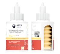 BÄDER Thread Sealant B577Eco Medium Strength Yellow 50ml bottle - High Temp Gasket Sealant, Fluorescent - Works on all Metals and Threads, for Large Threads - Made in Germany